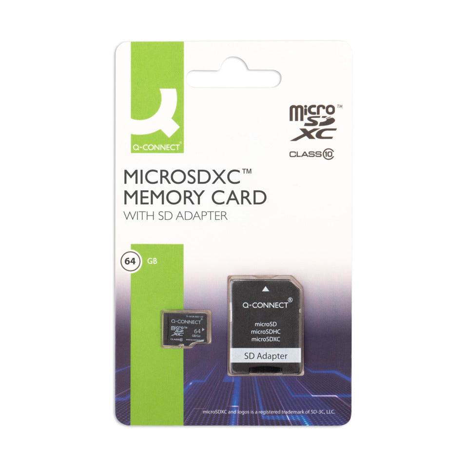 Speicherkarte MicroSDHC 64 GB Q-CONNECT KF16128 Q-CONNECT KF16128 64GB