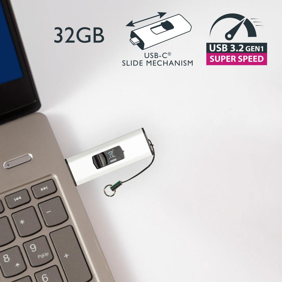 USB Stick 3.2 Gen 1 inkl. URA, 32 GB, 70/20 MB/s Q-CONNECT KF14116