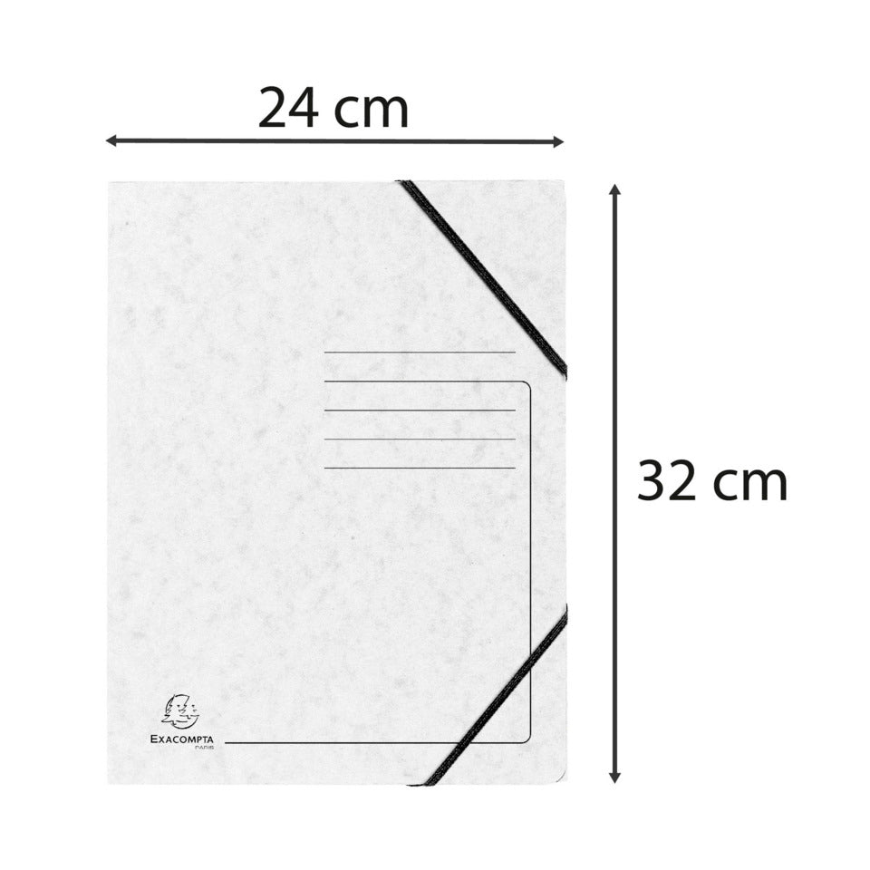 Sammelmappe Colorspan, A4, 355g/m², Karton, weiß EXACOMPTA 55406E EXACOMPTA 55406E Colorspan