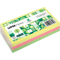 Haftnotiz, 125 x 75 mm, Brillant Mix, gelb, pink, grün, 100 Blatt/Block, 3 Blöcke, Pergaminverpackung UPM 5855-21PG-3 GLOBAL NOTES 5855-21PG-3