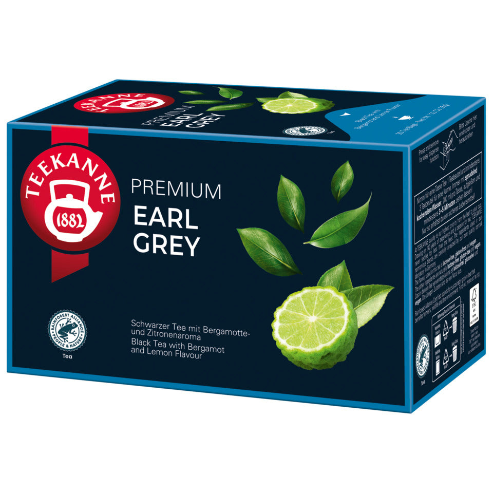 Tee Premium Earl Grey, 20 Beutel x 1,75 g TEEKANNE 4009300006299