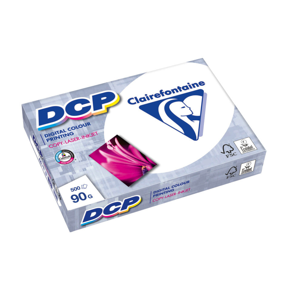 Kopierpapier DCP, A4, 90g/m², 500 Blatt, 170 CIE, satiniert, weiß CLAIREFONTAINE 1833C