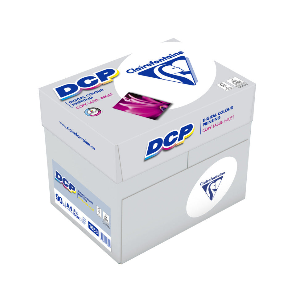 Kopierpapier DCP, A4, 90g/m², 500 Blatt, 170 CIE, satiniert, weiß CLAIREFONTAINE 1833C