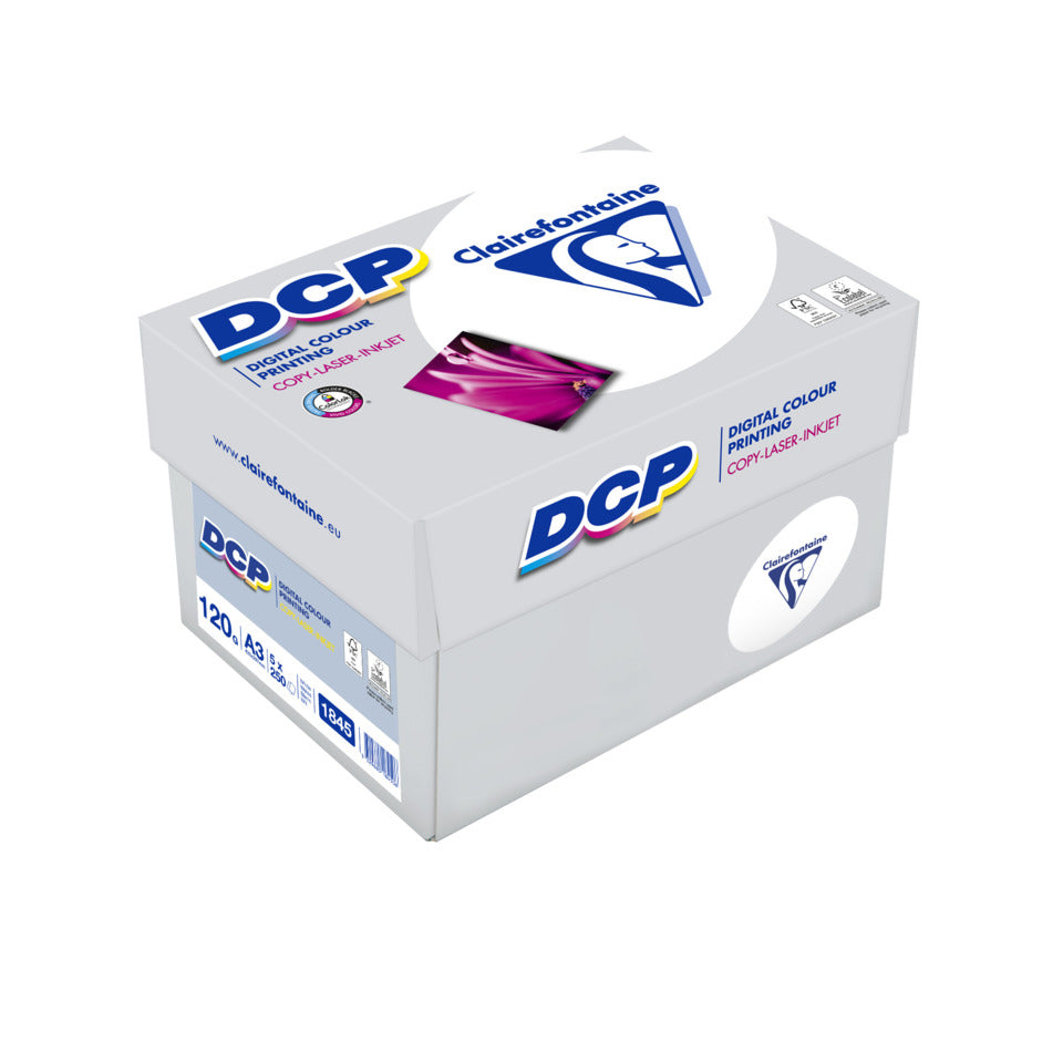 Kopierpapier DCP, A3, 120g/m², 250 Blatt, 170 CIE, satiniert, weiß CLAIREFONTAINE 1845C