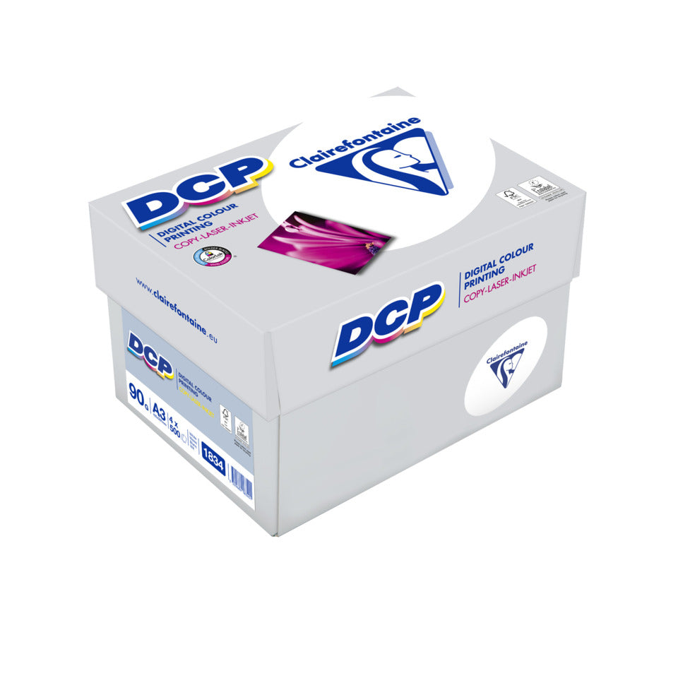 Kopierpapier DCP, A3, 90g/m², 500 Blatt, 170 CIE, satiniert, weiß CLAIREFONTAINE 1834C