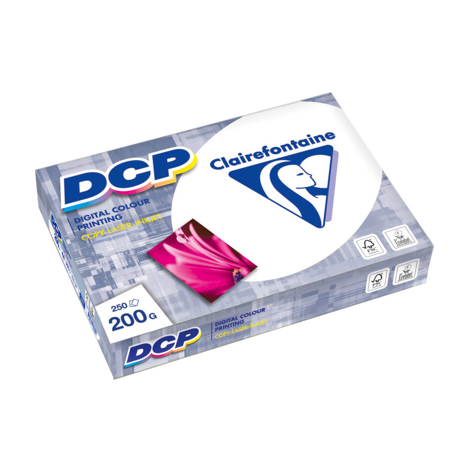 Kopierpapier DCP, A4, 200g/m², 250 Blatt, 170 CIE, satiniert, weiß CLAIREFONTAINE 1807C