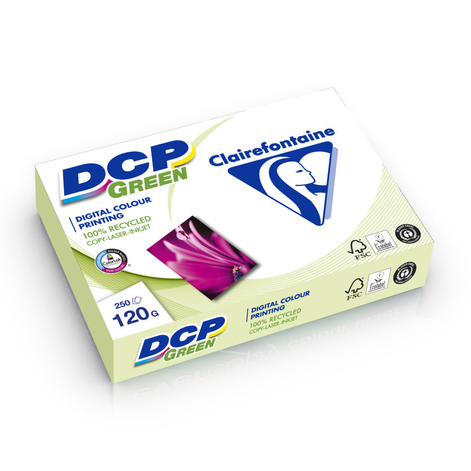 Kopierpapier DCP green, A4, 120g/m², 250 Blatt, 135 CIE, weiß CLAIREFONTAINE 50027SC CLAIREFONTAINE 50027SC EVERCOPY