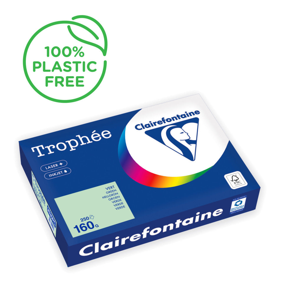 Kopierpapier Trophee, A4, 160g/m², 250 Blatt, hellgrün CLAIREFONTAINE 2635PC CLAIREFONTAINE 2635PC COLOR