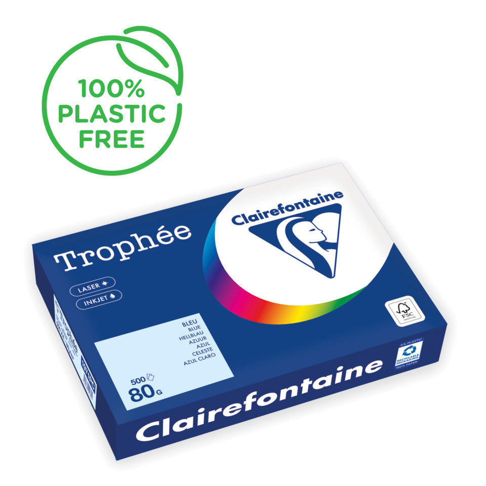 Kopierpapier Trophee, A4, 80g/m², 500 Blatt, hellblau CLAIREFONTAINE 1971PC CLAIREFONTAINE 1971PC COLOR