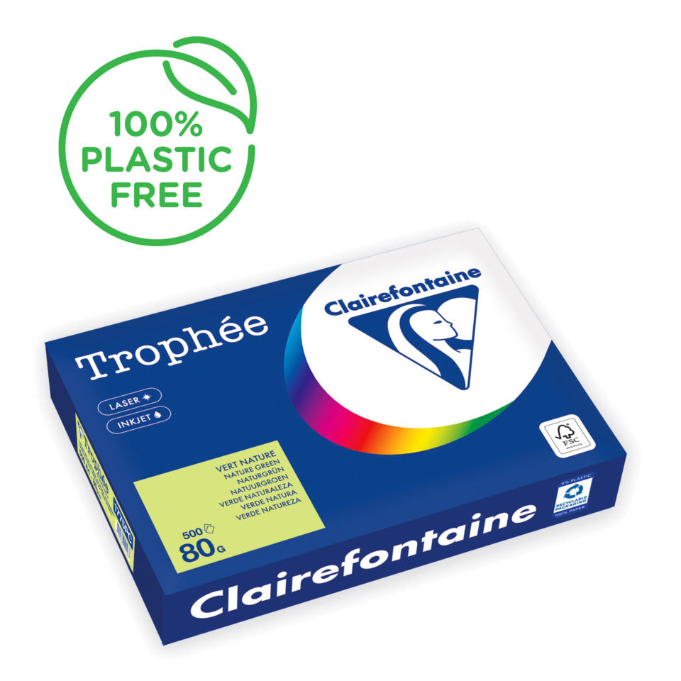 Kopierpapier Trophee, A4, 80g/m², 500 Blatt, naturgrün CLAIREFONTAINE 1775PC CLAIREFONTAINE 1775PC COLOR
