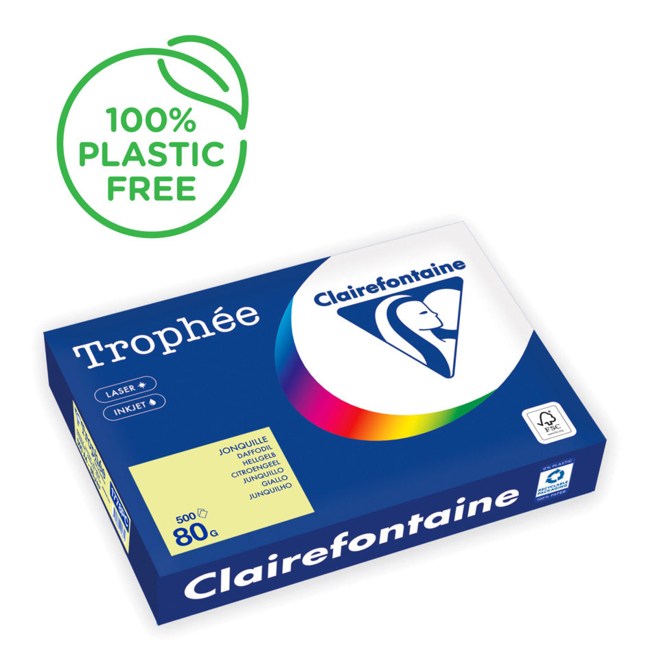 Kopierpapier Trophee, A4, 80g/m², 500 Blatt, hellgelb CLAIREFONTAINE 1778PC CLAIREFONTAINE 1778PC COLOR