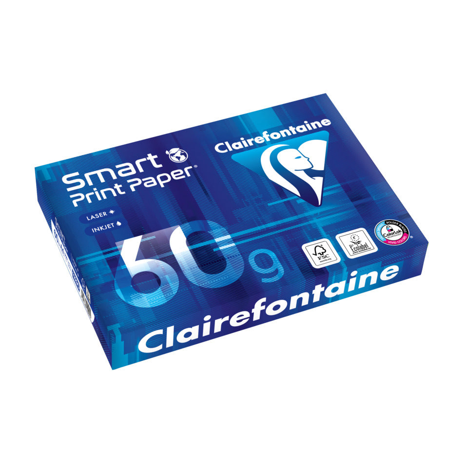 Kopierpapier Smart Print-Claimail, A4, 60g/m², 500 Blatt, weiß CLAIREFONTAINE 1929C