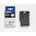 Schriftband laminiert, 12mmx7,7m, schwarz/transparent BROTHER TC101 BROTHER TC101 laminiert