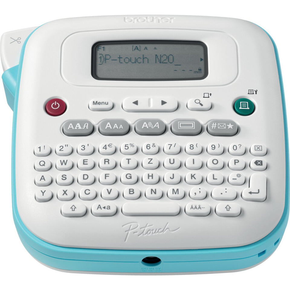 Beschriftungsgerät Aura PT-N20, QWERTZ-Tastatur, 250 Symbole, weiß/blau BROTHER PTN20RG1