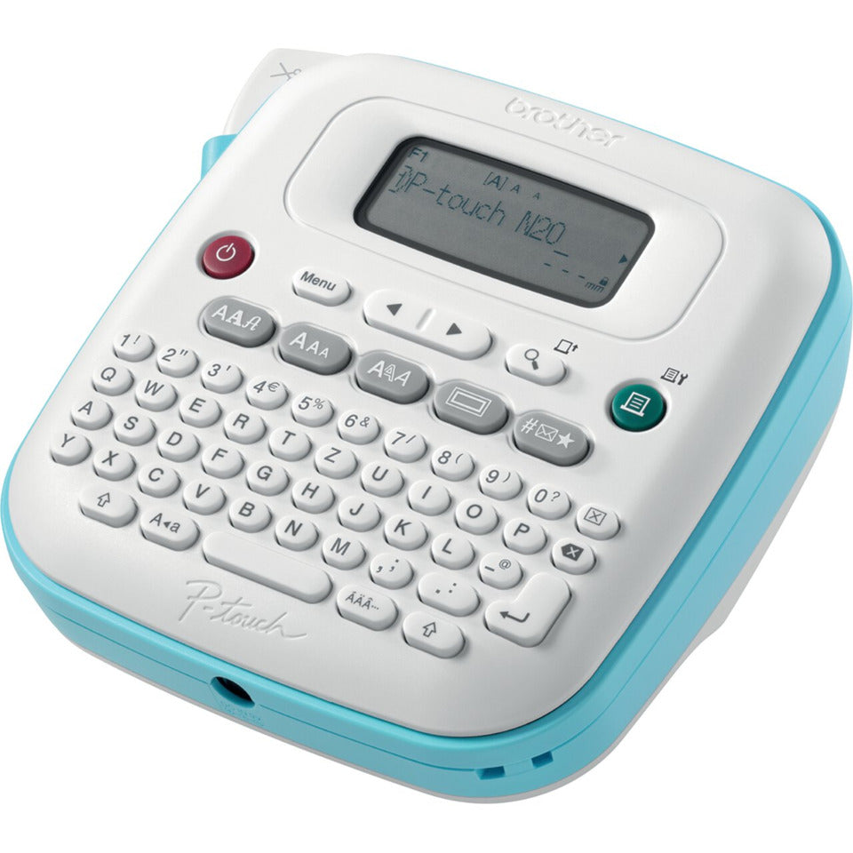 Beschriftungsgerät Aura PT-N20, QWERTZ-Tastatur, 250 Symbole, weiß/blau BROTHER PTN20RG1