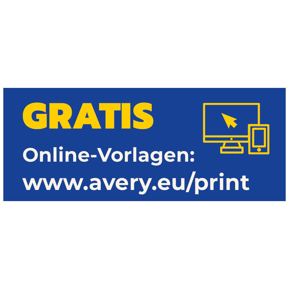 Universaletiketten ablösbar, 210x297mm, 30 Stück, weiß AVERY ZWECKFORM L4735REV-25 ZWECKFORM L4735REV-25 weiß