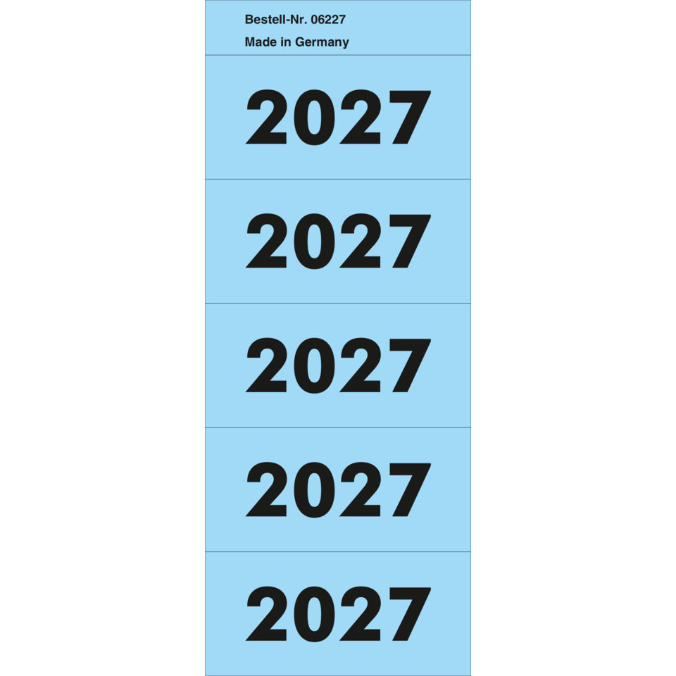 Inhaltsschildchen 2027, 100 Stück, blau Z-PRODUCTS ZLA-06227 Z-PRODUCTS ZLA-06227 100ST