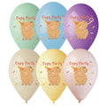Luftballon Capybara Party, Ø 28-30 cm, 6 Stück KARALOON 30134 KARALOON 30134  6 Stck