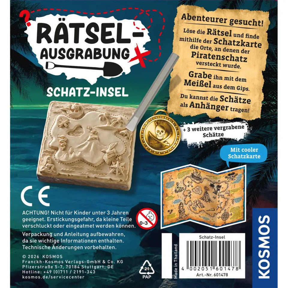 Rätselausgrabung Schatzinsel, 10 Exemplare KOSMOS 664060