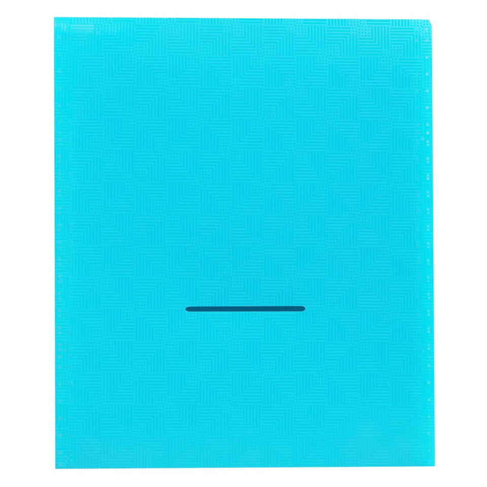 Fächermappe Hochformat, 6 Fächer Recycling-PP, Kollektion Pop'N Co, blau EXACOMPTA 55799E
