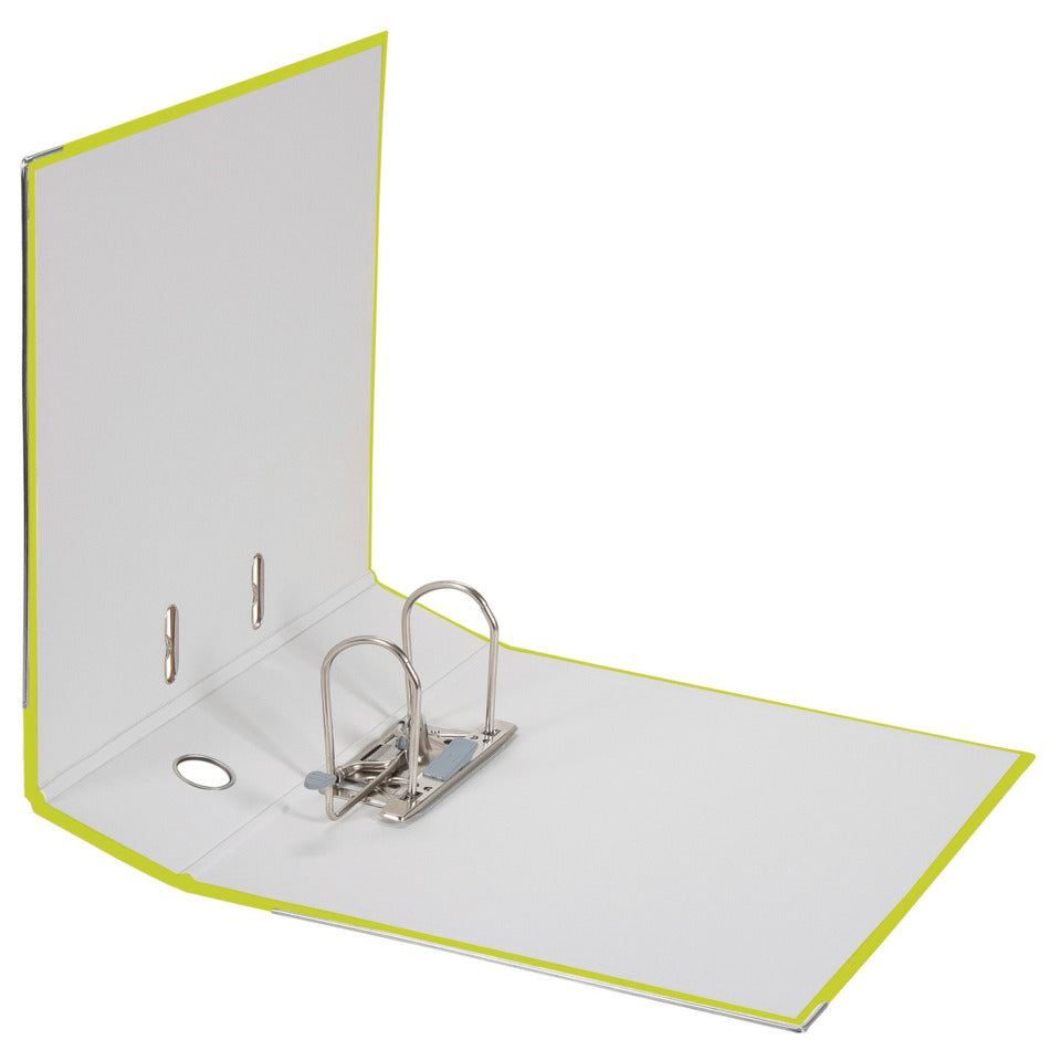 Ordner PP A4, 80mm, mit Einsteckschild, neongrün FALKEN 23001056000F