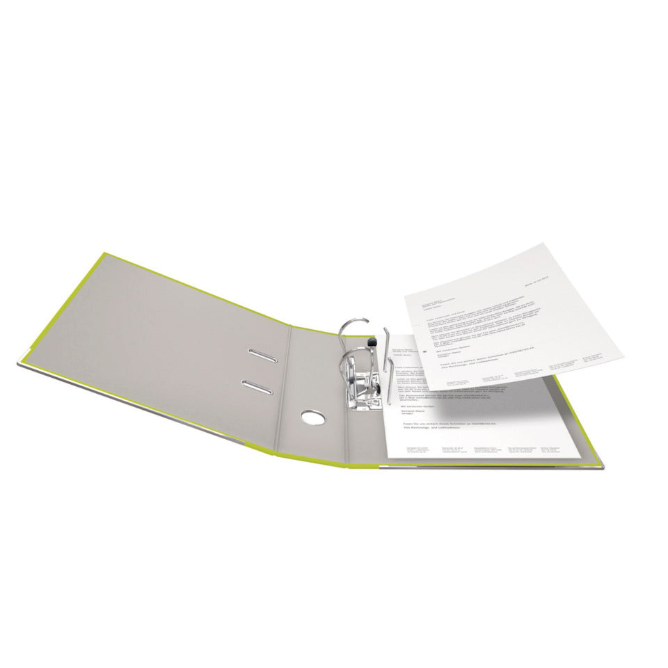 Ordner PP A4, 80mm, mit Einsteckschild, neongrün FALKEN 23001056000F