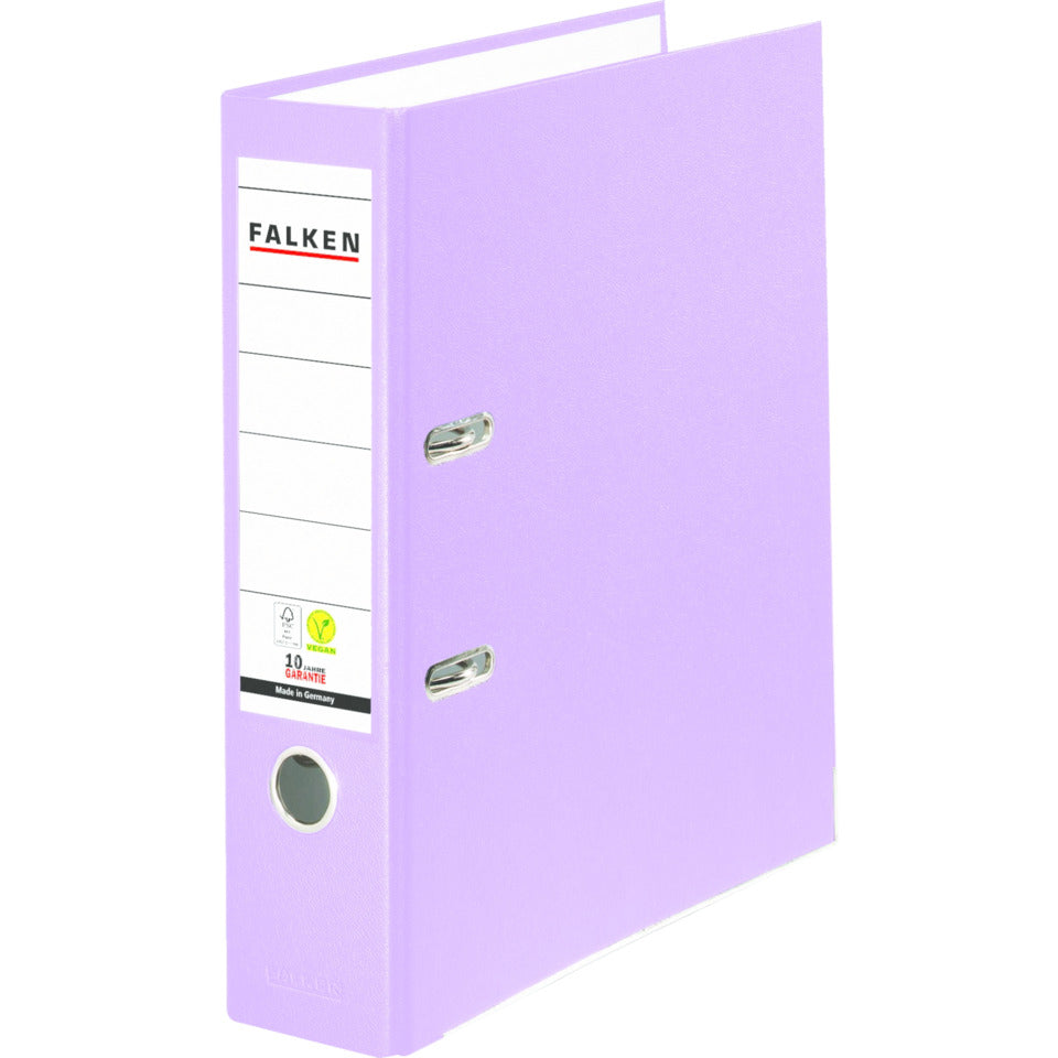 Ordner PP A4, 80mm, mit Einsteckschild, flieder FALKEN 24001216000F