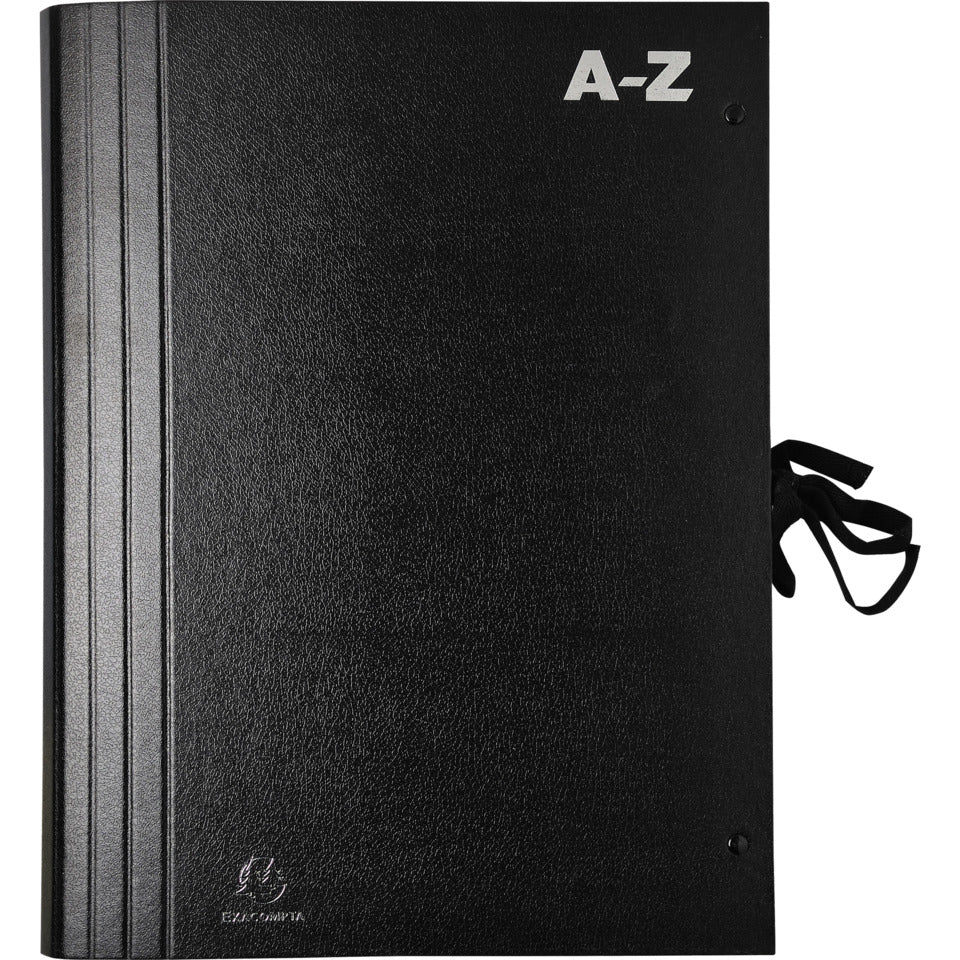 Fächermappe mit hoher Kapazität, Ordnung nach A-Z, 20 Fächer, schwarz EXACOMPTA 61550B