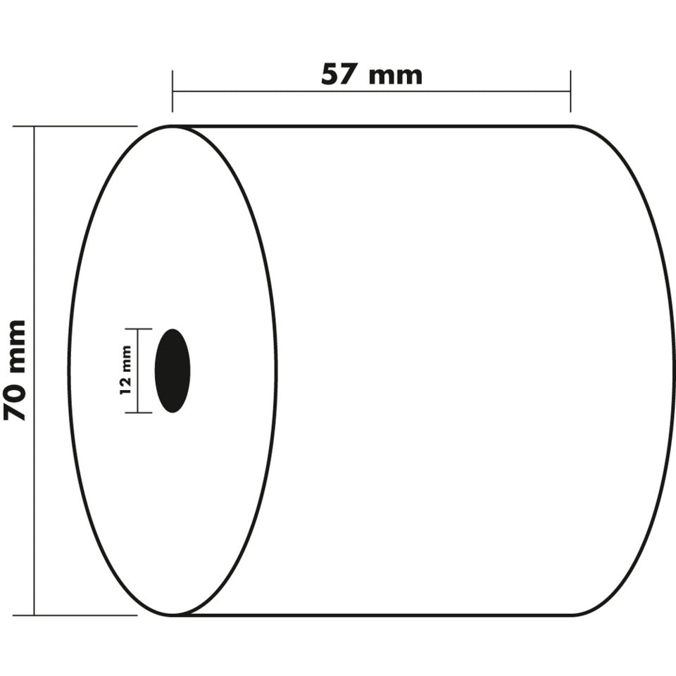 Additionsrolle 1-lagig Offset 60g/m 57x40mx12 (10) EXACOMPTA 5770120V