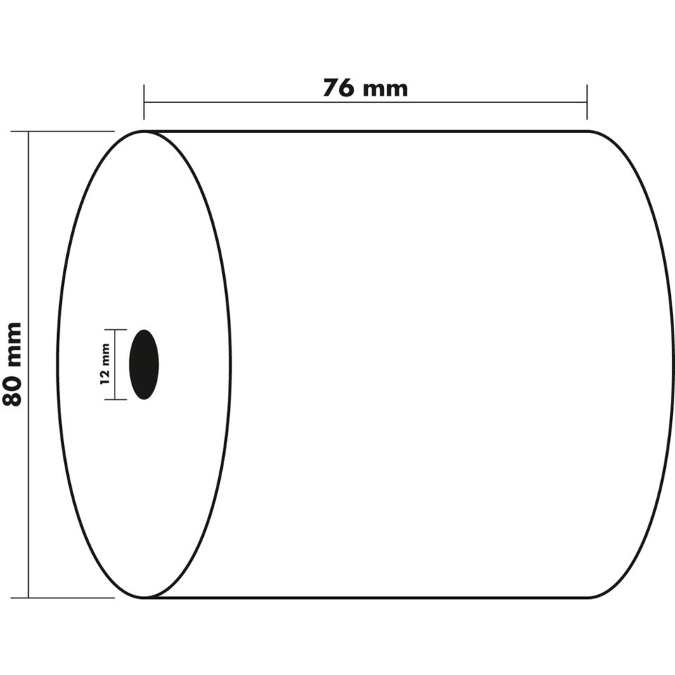 Additionsrolle 1-lagig Offset 60g/m2 76x80mx12 EXACOMPTA 7680120V EXACOMPTA 7680120V PG 10 St.