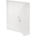Sichttasche A4 mit Dehnfalte und Abheftrand, PP, transparent, 10 Stück FOLDERSYS 40109-04