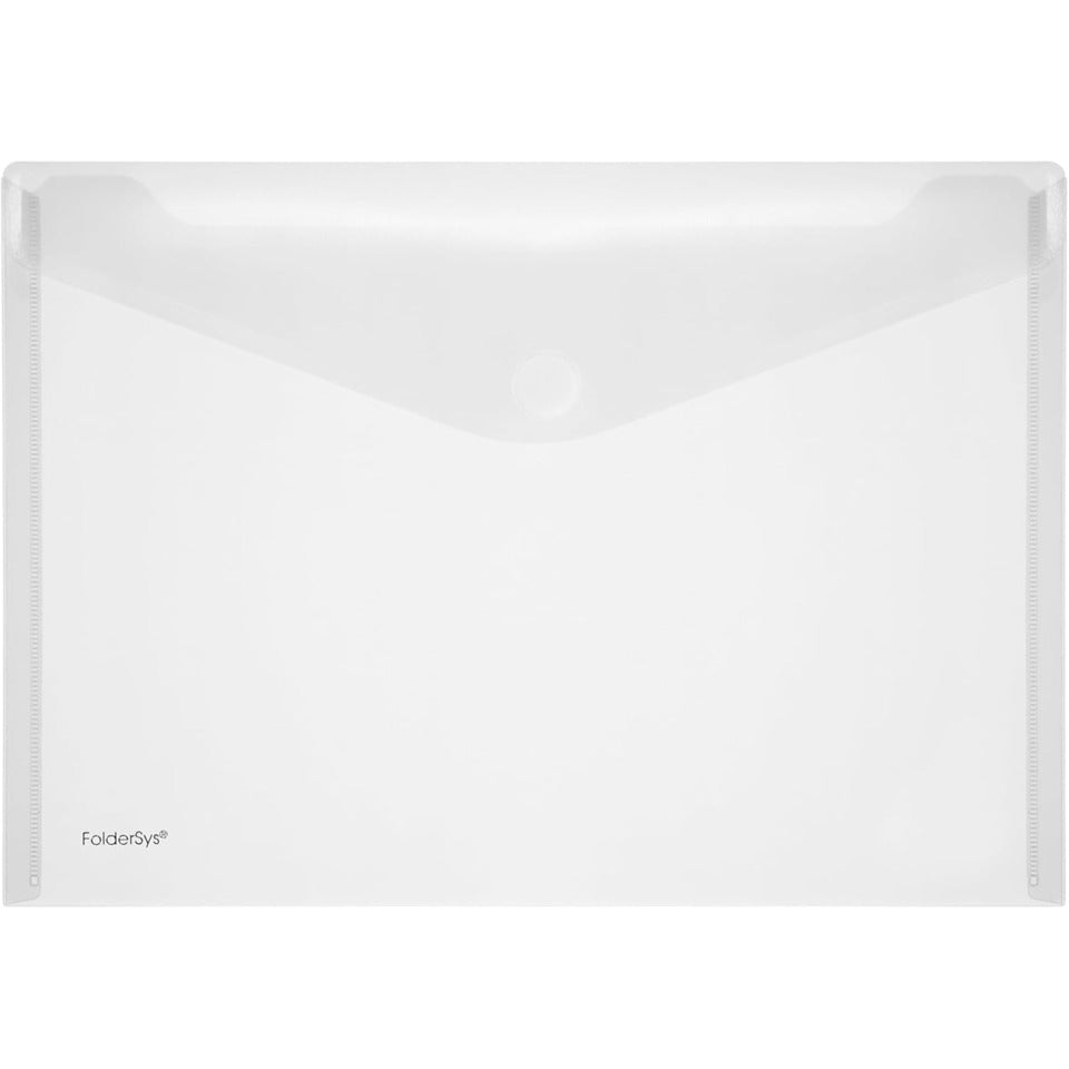 Sichttasche, A4 quer, PP, farblos matt transparent, 10 Stück FOLDERSYS 40101-04