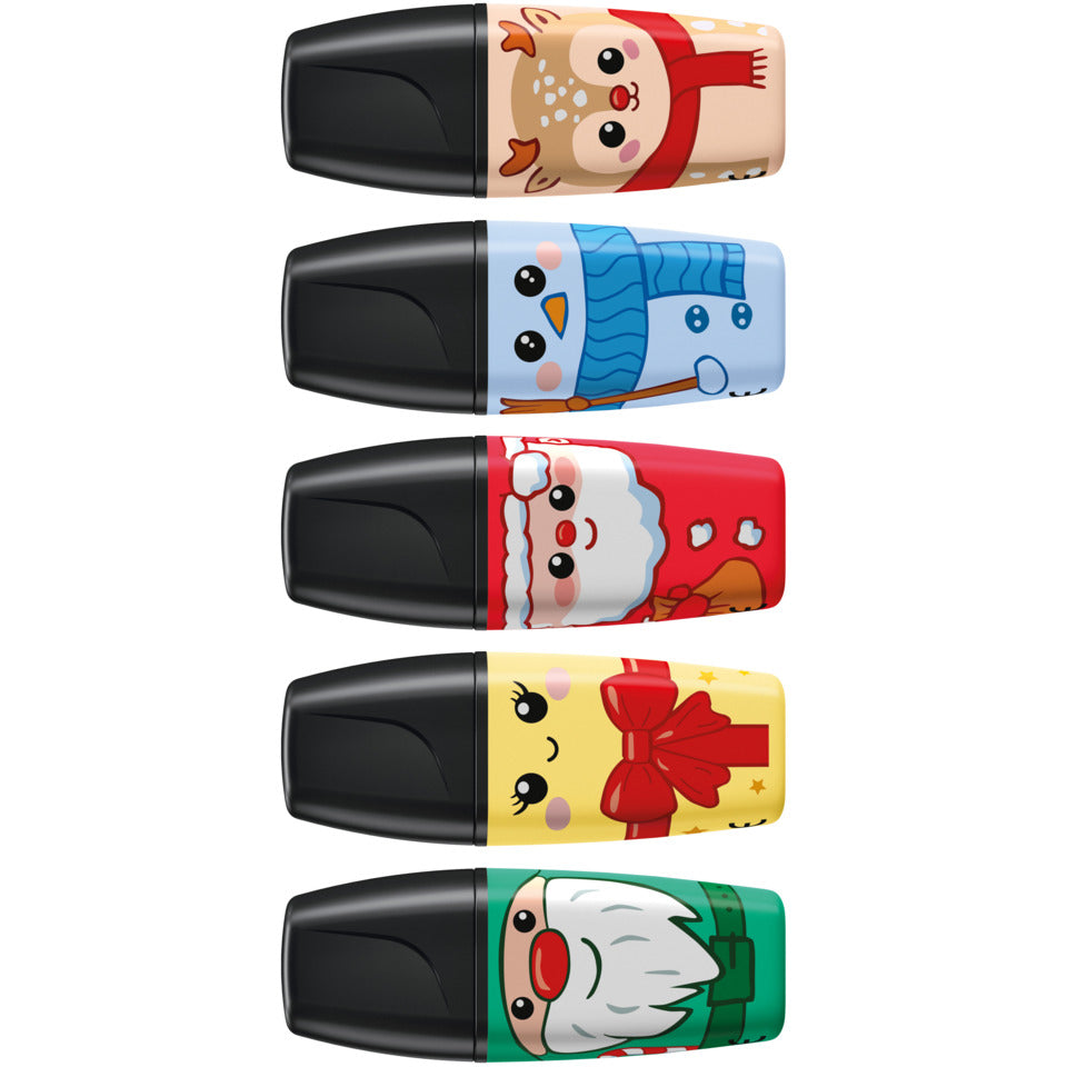 Textmarkeretui 5 Stück Frosty Friends sortiert   BOSS MINI STABILO 07/05-32-10 STABILO 07/05-32-10 BOSS MINI