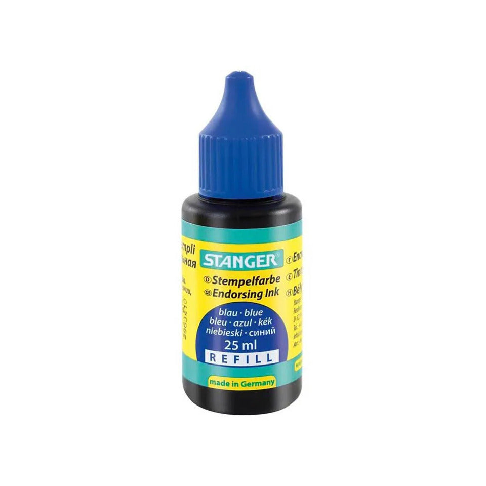Stempelfarbe ohne öl, 25ml blau STANGER 1800502