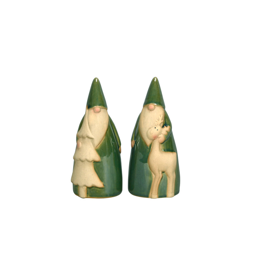 Nikolaus, 6 x 4,5 x 13 cm, Porzellan, grün/braun, sortiert POSIWIO 690950013923 POSIWIO 690950013923 6x4,5xH13cm