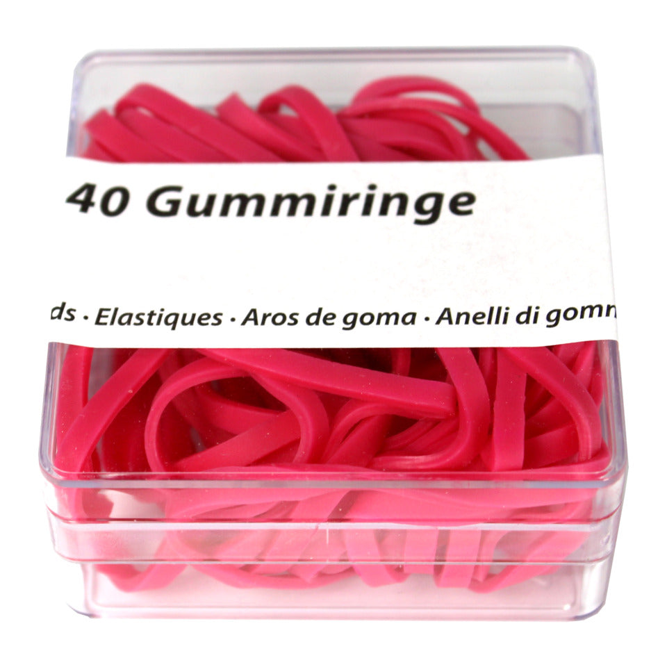 Gummiringe grün, rot, blau oder violett 40 Stück METZGER 64670595 Metzger & Mendle 64670595