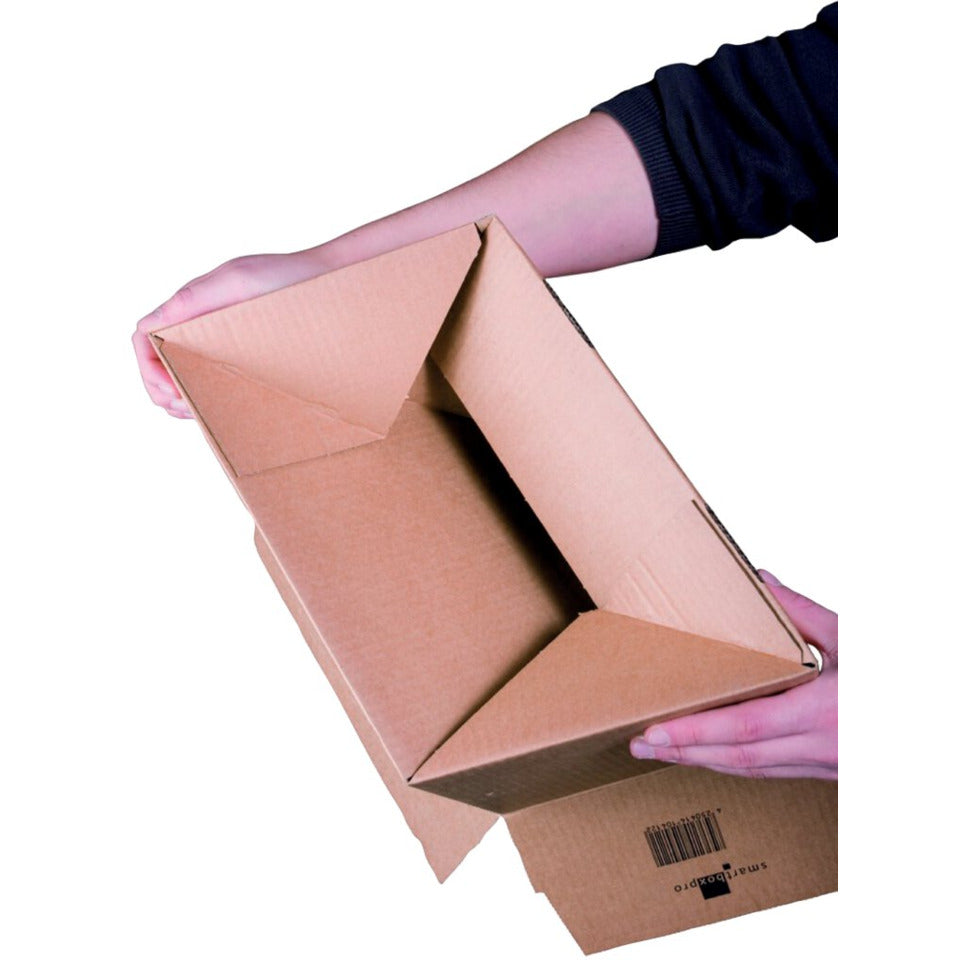 Transportbox 1/8, A4, wiederverschließbar, 10 Stück, braun SMARTBOX PRO 212102110