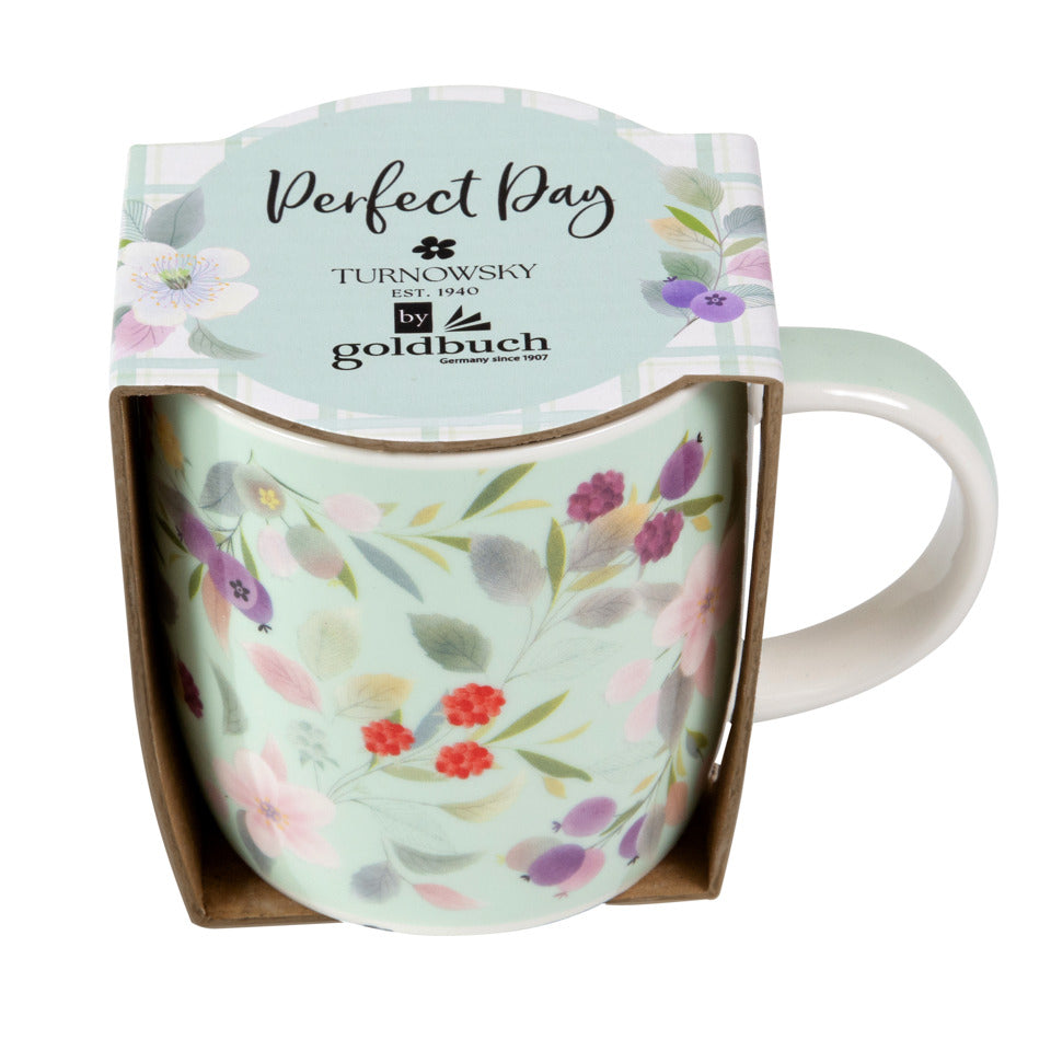 Kaffeetasse Blissful Blossom green, 350 ml, Porzellan TURNOWSKY 46 558 TURNOWSKY 46 558 Porzellan