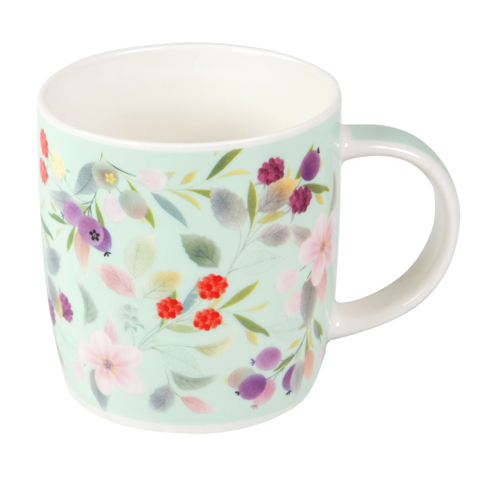 Kaffeetasse Blissful Blossom green, 350 ml, Porzellan TURNOWSKY 46 558 TURNOWSKY 46 558 Porzellan