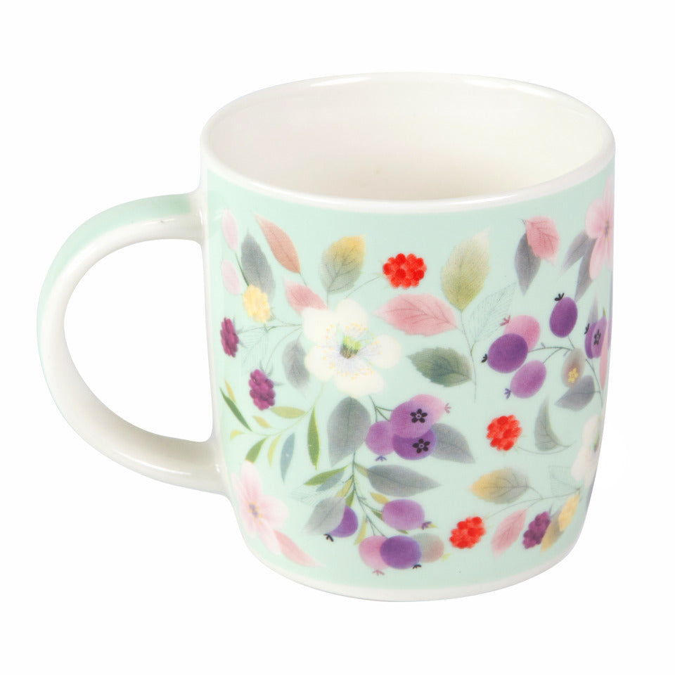 Kaffeetasse Blissful Blossom green, 350 ml, Porzellan TURNOWSKY 46 558 TURNOWSKY 46 558 Porzellan