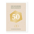 Goldhochzeitskarte KOMMA³ 01-403 KOMMA³ 01-403 Bild