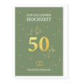 Goldhochzeitskarte Bild KOMMA³ 01-423 KOMMA³ 01-423 Bild
