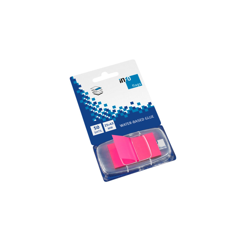 Index Haftstreifen, 43 x 25 mm, 50 Stück, pink UPM 7728-29 GLOBAL NOTES 7728-29