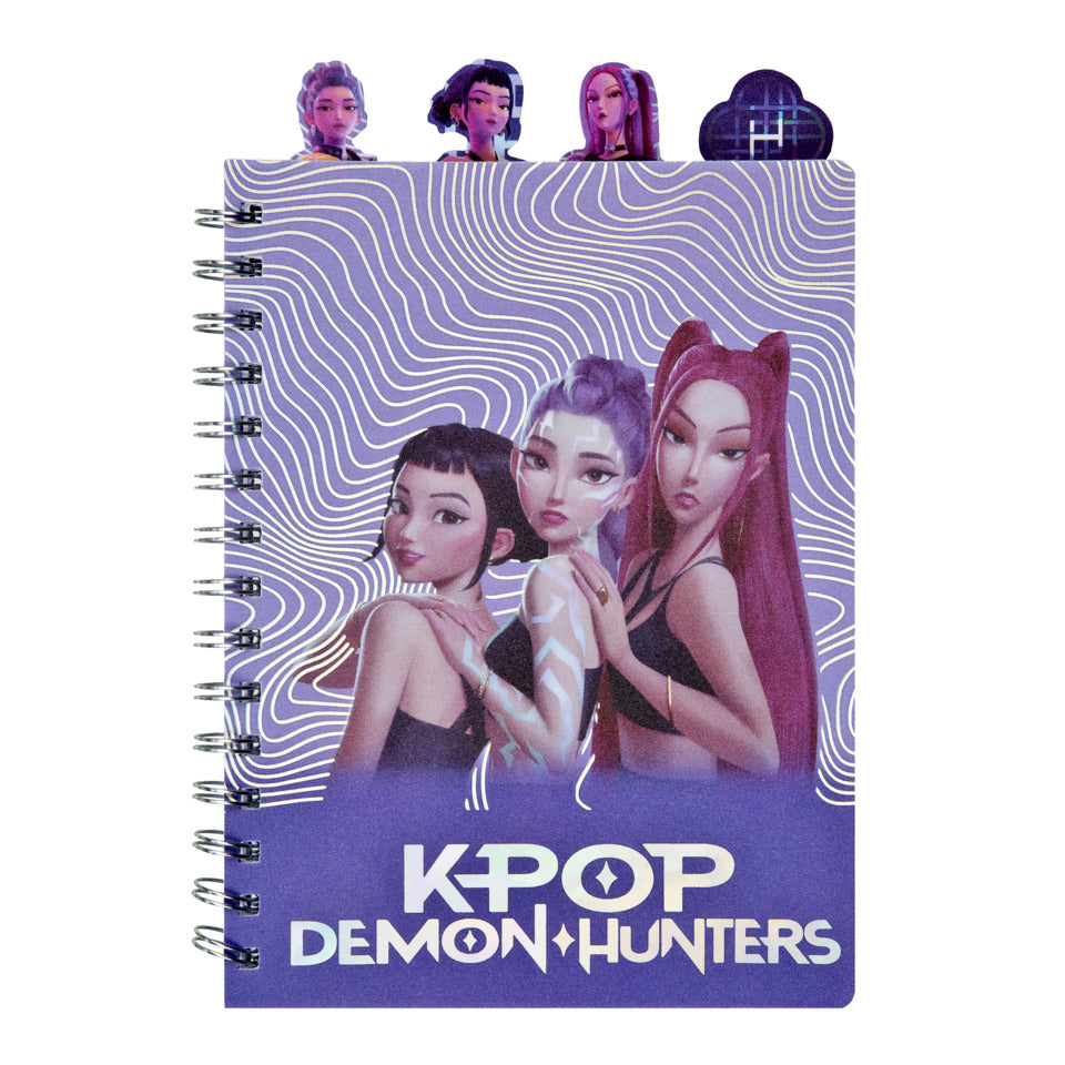 Spiralnotizblock KPop Demon Hunters lila, A5, 80g/m², 80 Blatt, liniert UNDERCOVER KPDH0587 UNDERCOVER KPDH0587 A5 lila