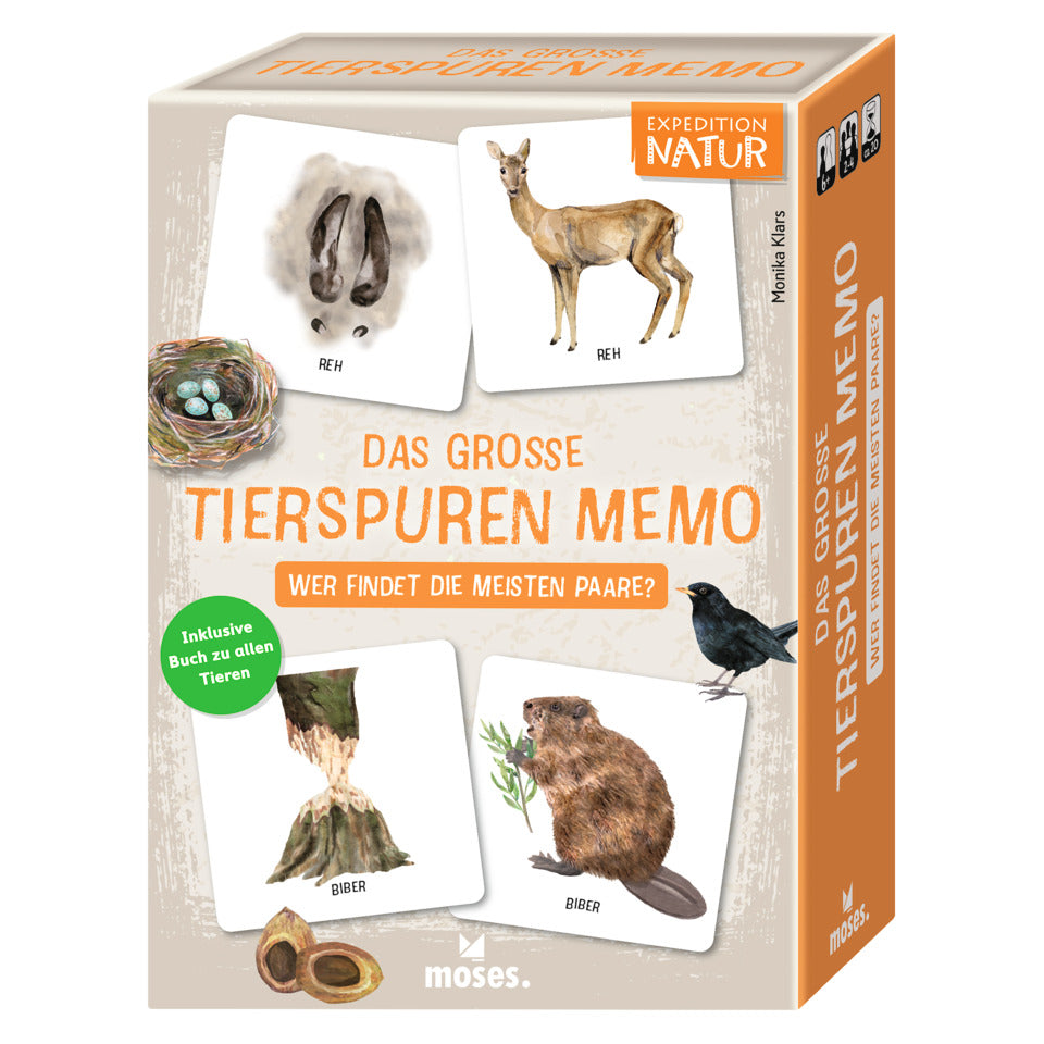 Expedition Natur Das große Tierspuren MOSES.VERLAG 9911 MOSES VERLAG 9911 MEMO