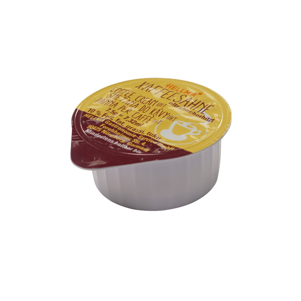 Kaffeesahne, 10 % Fett, 240 Portionen à 7,5 g, ultrahocherhitzt HELLMA 70102696