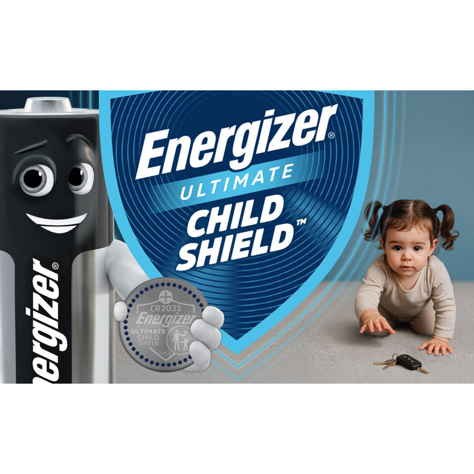 Knopfzellen-Batterie Lithium CR2032, 235 mAh, UltimateChildShield, 4 Stück ENERGIZER E304206103 ENERGIZER E304206103 UltimateChildShield