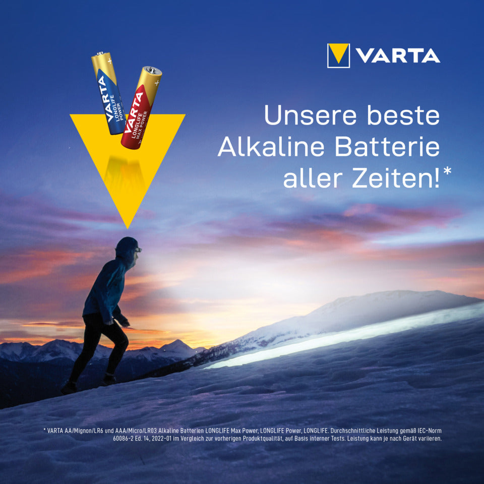 Batterie Alkali-Mangan Longlife Max Power, LR03/AAA/Micro, 4 Stück VARTA 04703101404 VARTA 04703110404/04703101404  Bk4St