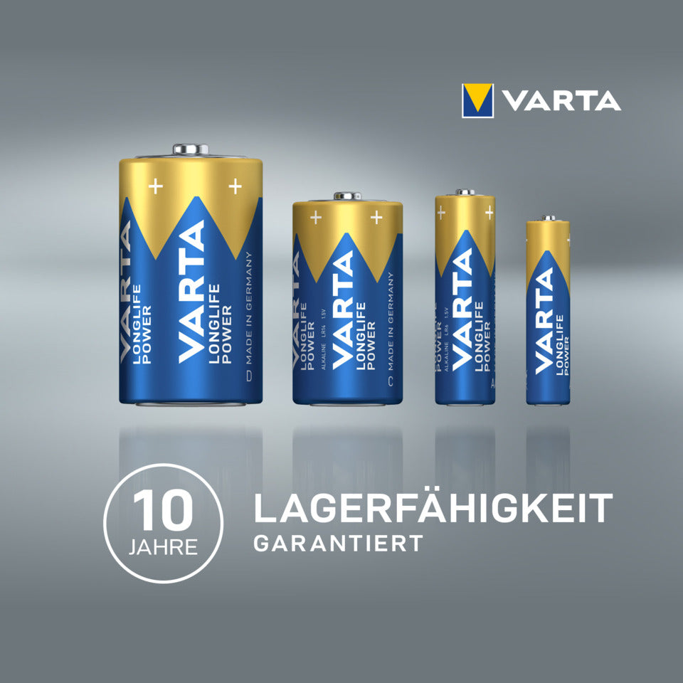 Batterie Alkali-Mangan, Mignon AA, Longlife Power, LR06, 1.5V, 40 Batterien VARTA 4906121154