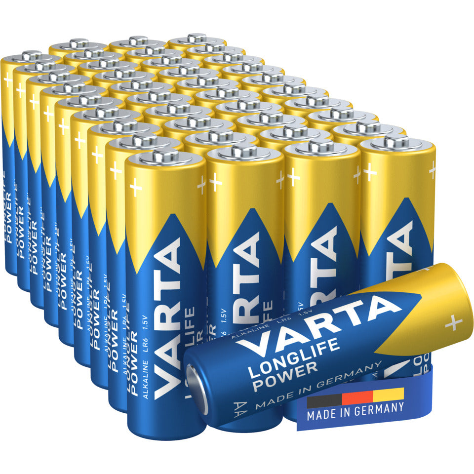 Batterie Alkali-Mangan, Mignon AA, Longlife Power, LR06, 1.5V, 40 Batterien VARTA 4906121154